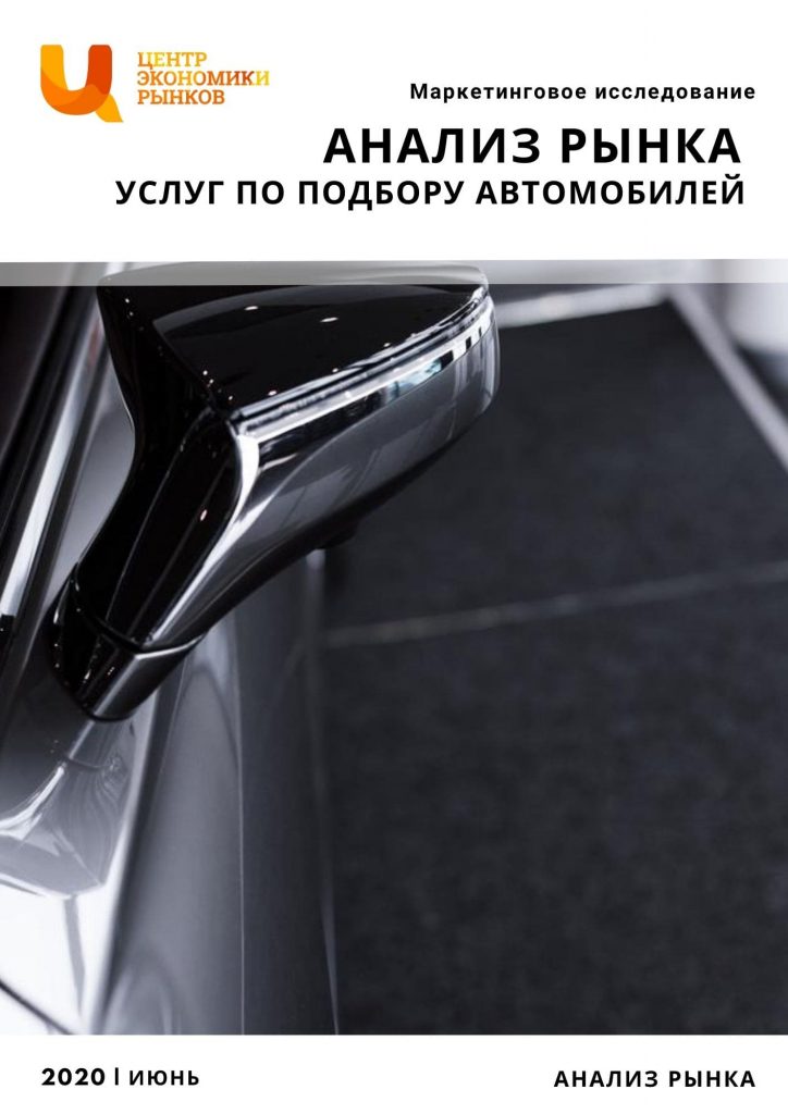 маркетинговое исследование рынка услуг по подбору автомобилей
