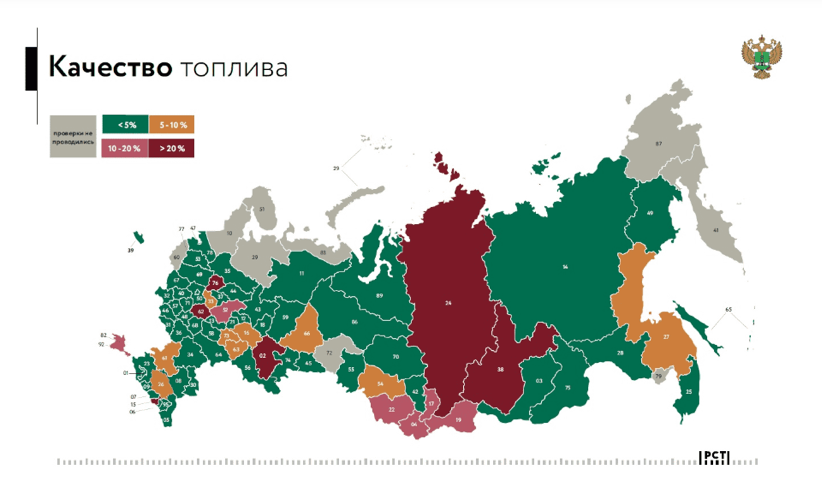 Карта качества топлива